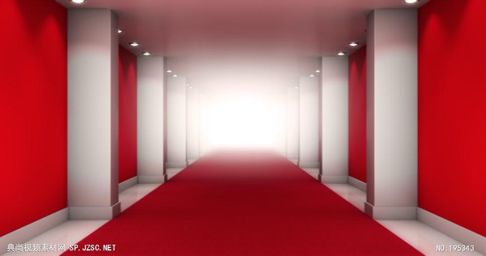 走进荣耀的红色走廊循环素材 ApproachingGlorySD 视频素材下载