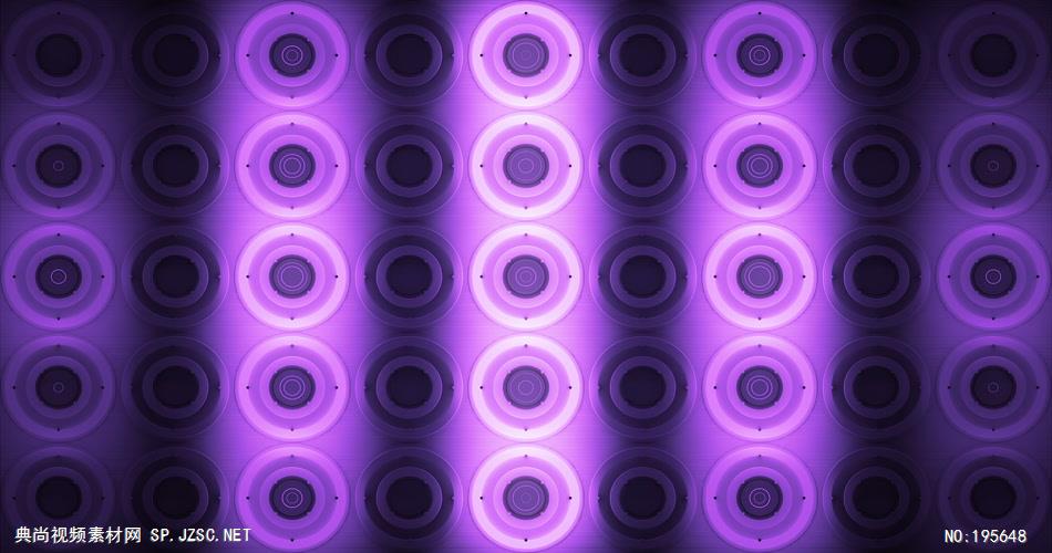 辉光圆圈背景素材，紫色风格      VJPurpleGlowingDiscs3 视频素材下载