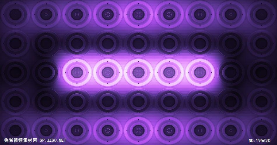 辉光圆圈背景素材，紫色风格      VJPurpleGlowingDiscs18 视频素材下载