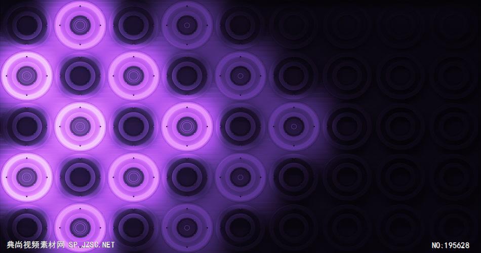 辉光圆圈背景素材，紫色风格      VJPurpleGlowingDiscs6 视频素材下载