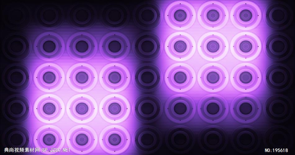 辉光圆圈背景素材，紫色风格      VJPurpleGlowingDiscs19 视频素材下载
