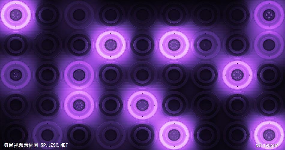 辉光圆圈背景素材，紫色风格      VJPurpleGlowingDiscs20 视频素材下载