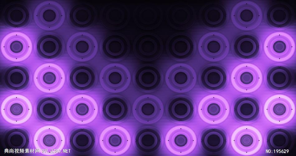 辉光圆圈背景素材，紫色风格      VJPurpleGlowingDiscs5 视频素材下载