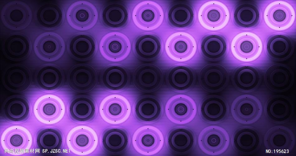 辉光圆圈背景素材，紫色风格      VJPurpleGlowingDiscs16 视频素材下载