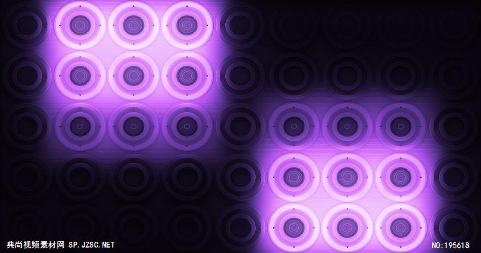 辉光圆圈背景素材，紫色风格      VJPurpleGlowingDiscs19 视频素材下载