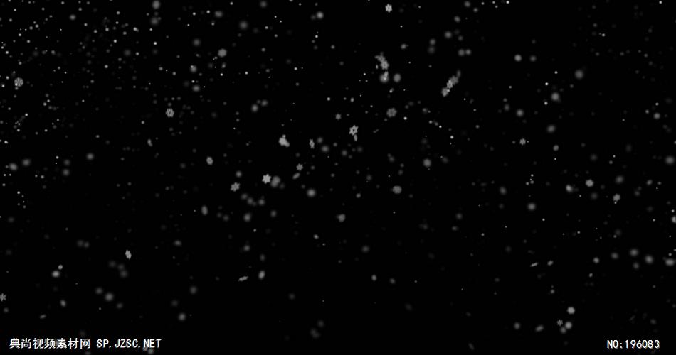 雪花飘落素材  Snow5 视频素材下载
