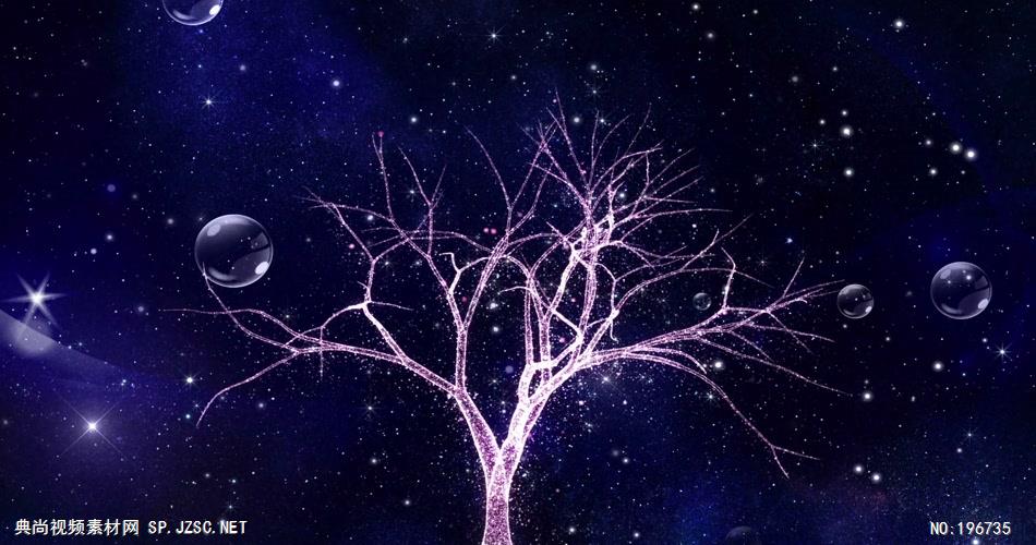 唯美梦幻 款A1512唯美梦幻紫色粒子树无音乐