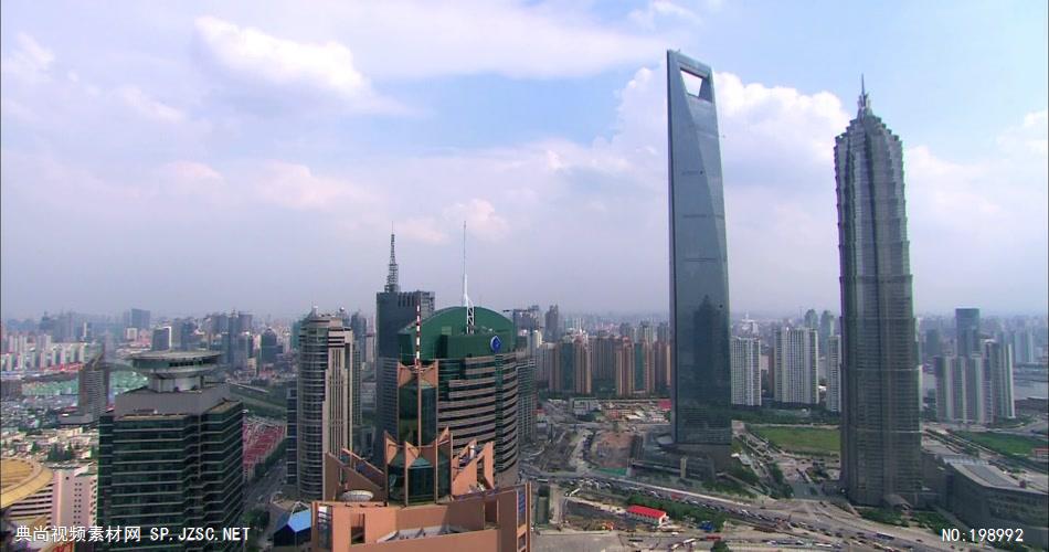 上海城市大景上空流云（高点拍摄）上海高清宣传片上海各种高清实拍素材系列城市实拍视频 城市宣传片