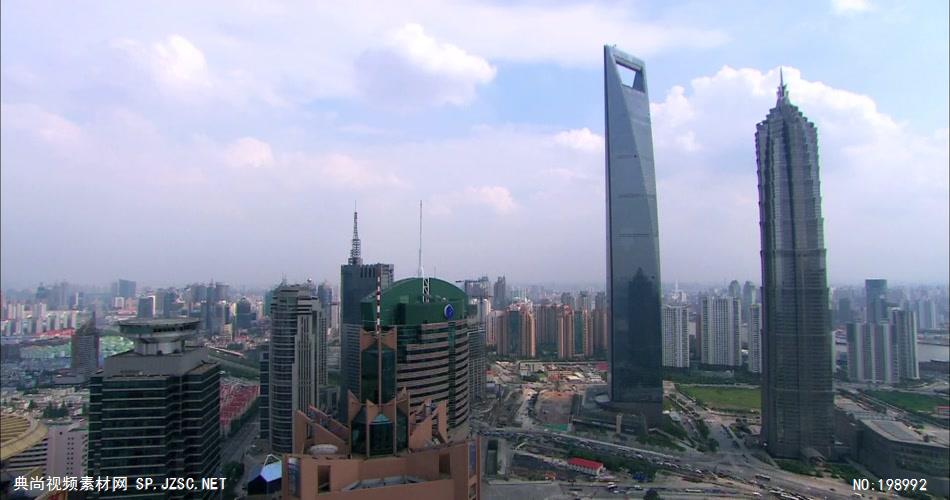 上海城市大景上空流云（高点拍摄）上海高清宣传片上海各种高清实拍素材系列城市实拍视频 城市宣传片