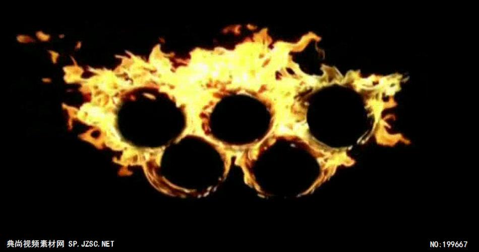 火焰烧火King-_奥运五环 燃烧 LED动态视频背景大全