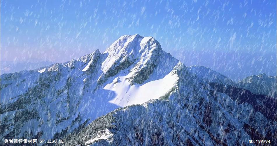 台湾风光下雪背景为雪山特别壮观_batch中国高清实拍素材宣传片