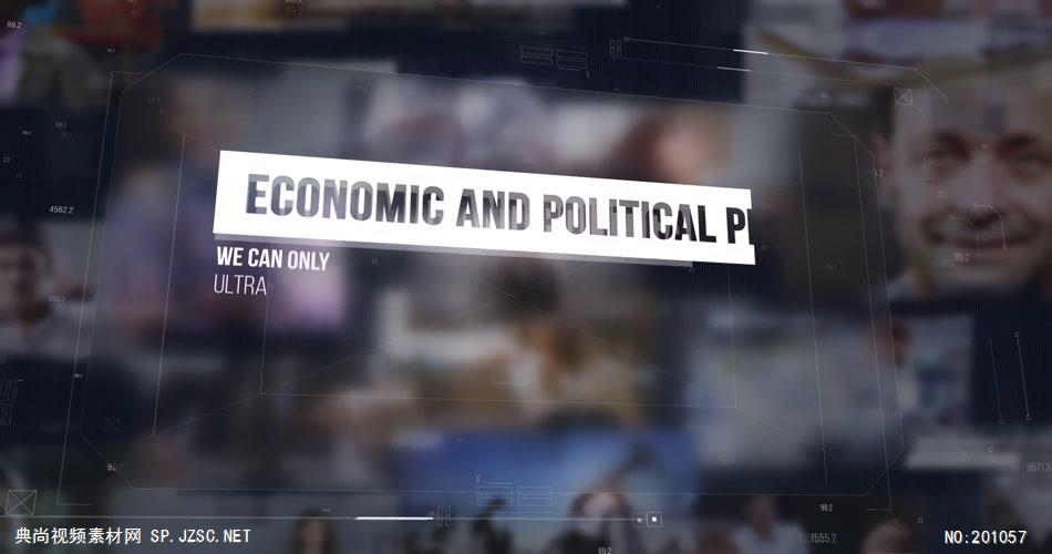 AE：经济政治幻灯片宣传开场ae特效素材下载网站