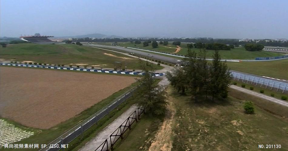 珠海国际赛车场+摩托车比赛+体育运动中国名胜风景标志性景点高清视频素材