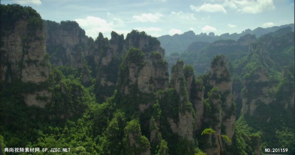 张家界_batch中国名胜风景标志性景点高清视频素材