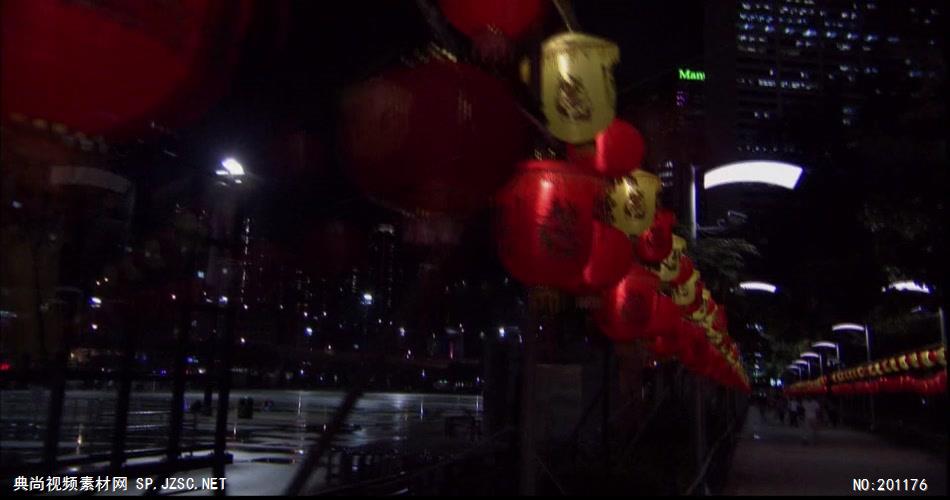 香港春节灯会中国名胜风景标志性景点高清视频素材
