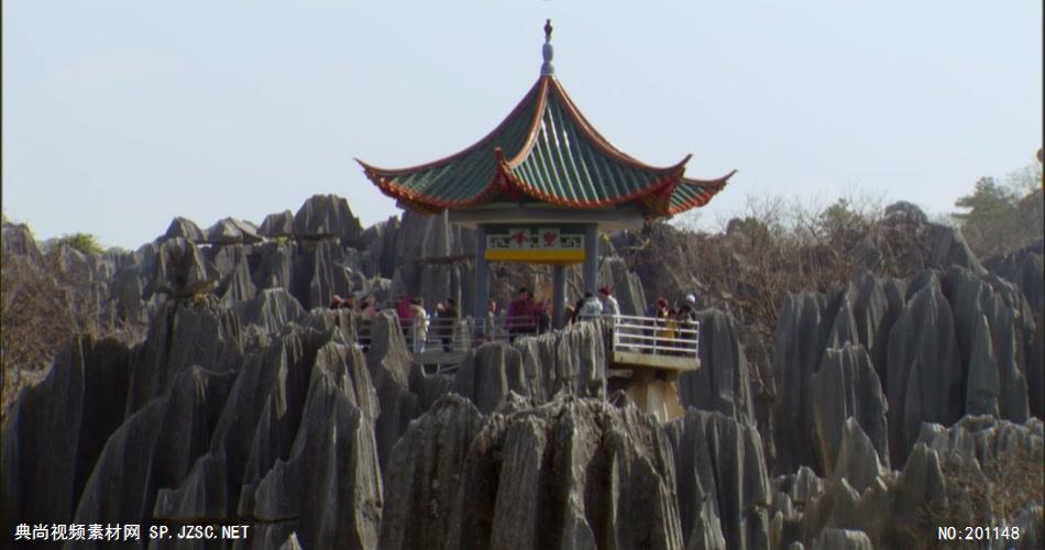 石林风光中国名胜风景标志性景点高清视频素材
