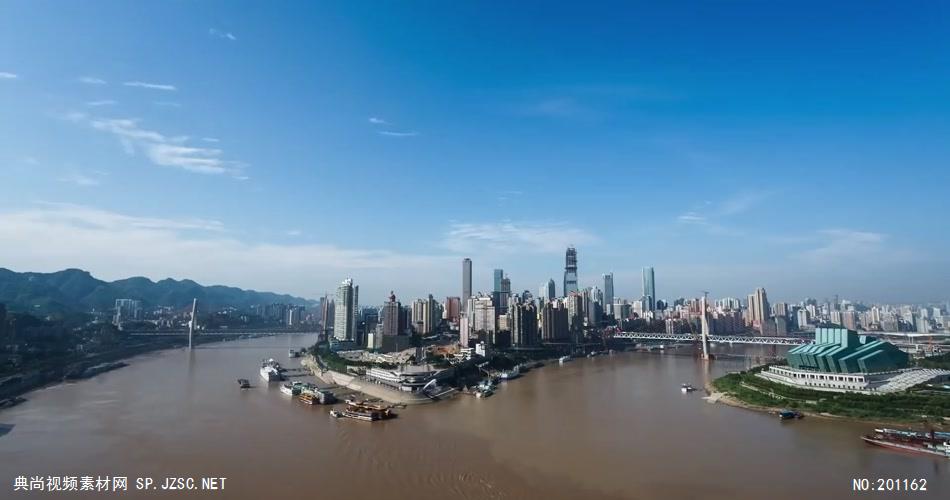 重庆城市大景中国名胜风景标志性景点高清视频素材
