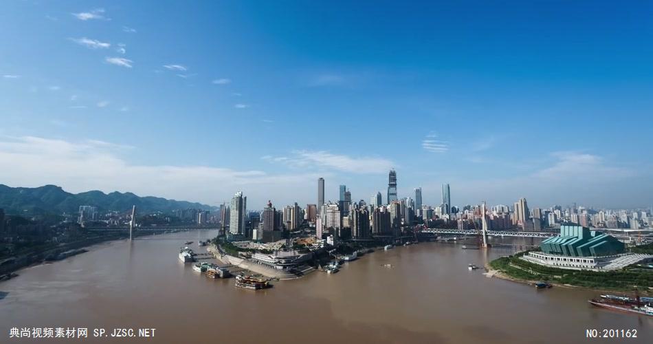重庆城市大景中国名胜风景标志性景点高清视频素材
