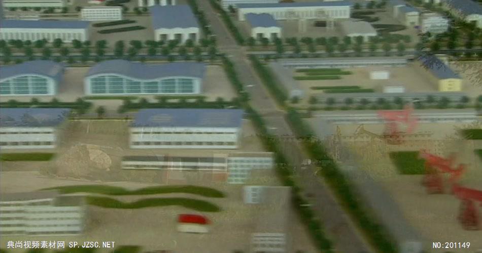 盘锦石油装备制造基地中国名胜风景标志性景点高清视频素材