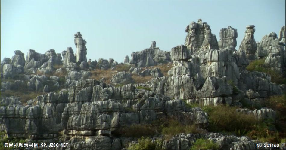 石林风光1_batch中国名胜风景标志性景点高清视频素材