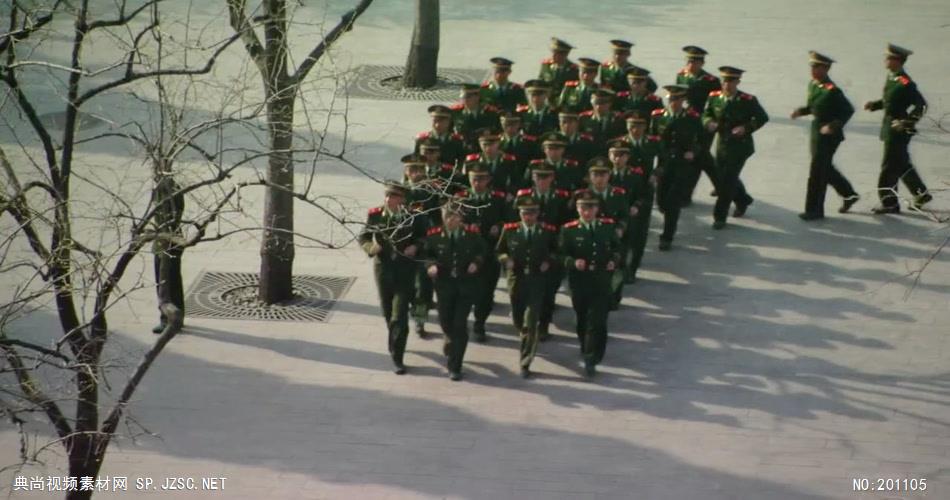天安门国旗护卫队中国名胜风景标志性景点高清视频素材