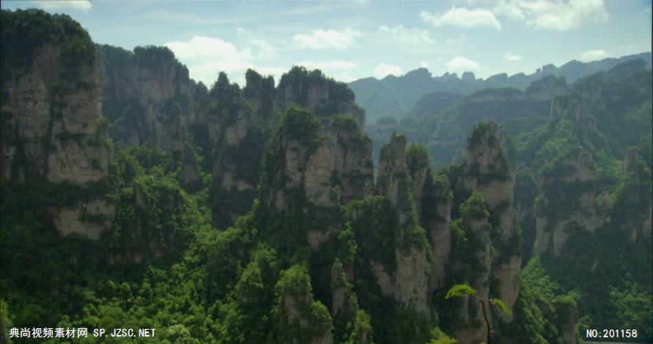 张家界风光_batch中国名胜风景标志性景点高清视频素材
