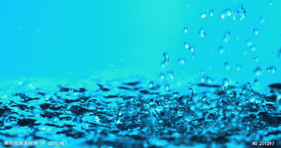 雨水滴流水水面水素材22
