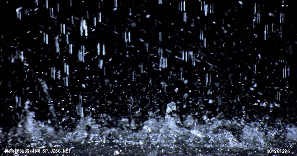 雨水滴流水水面水素材01