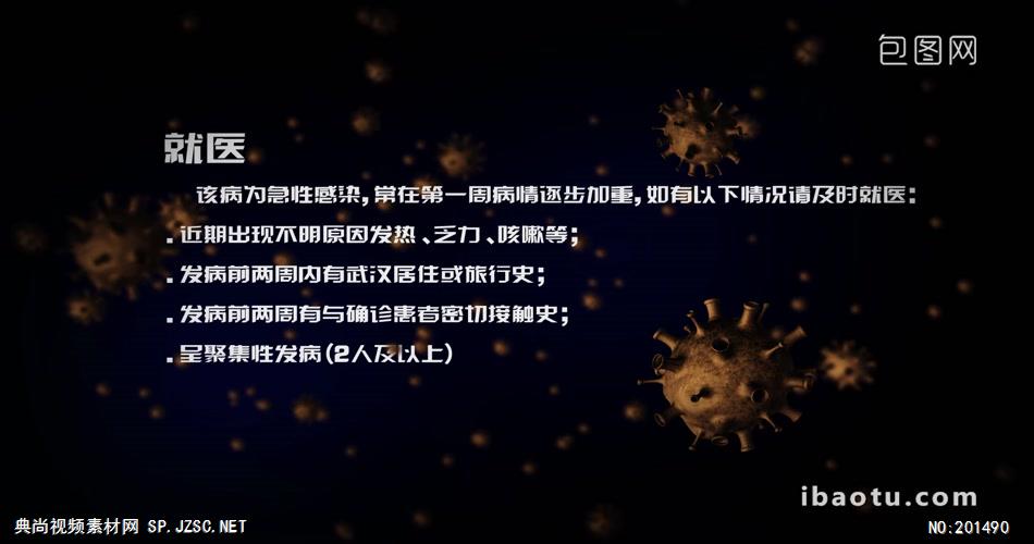 012 新型冠状病毒介绍及预防ae模板武汉新冠状病毒肺炎宣传AE模板