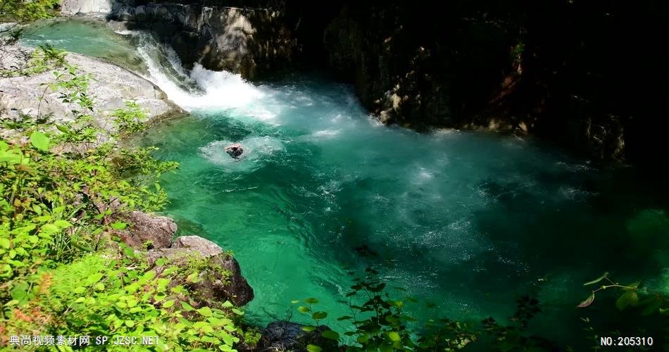 ［4K］ 清澈的溪流 4K片源 超高清实拍视频素材 自然风景山水花草树木瀑布超清素材