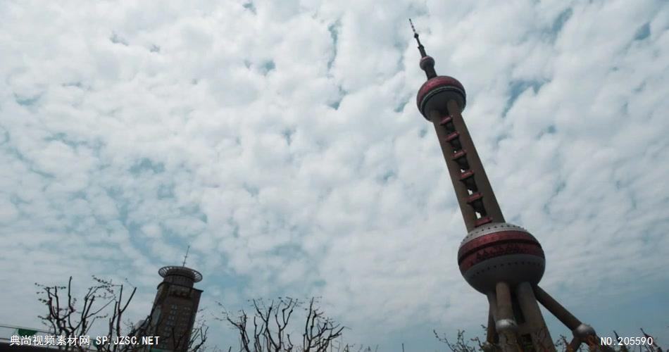 中国上海广州城市地标建筑高端办公楼夜景航拍宣传片高清视频素材城市25