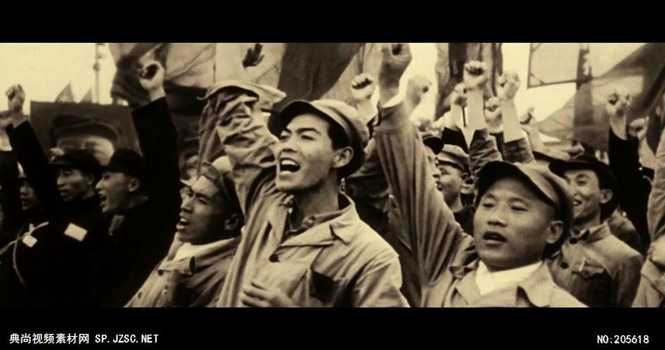 抗战打仗视频素材 抗日战争红军长征 解放战争新中国成立视频素材15