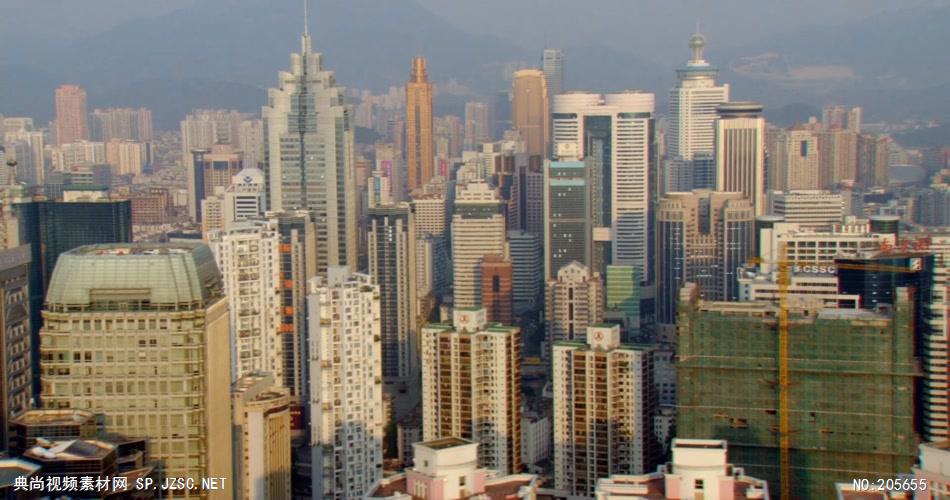中国上海广州城市地标建筑高端办公楼夜景航拍宣传片高清视频素材现代城市13