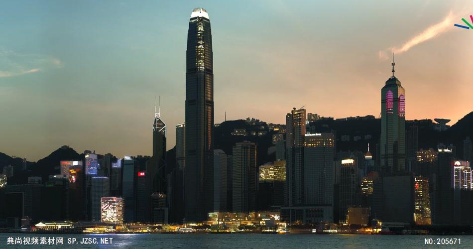 中国上海广州城市地标建筑高端办公楼夜景航拍宣传片高清视频素材城市夜景16