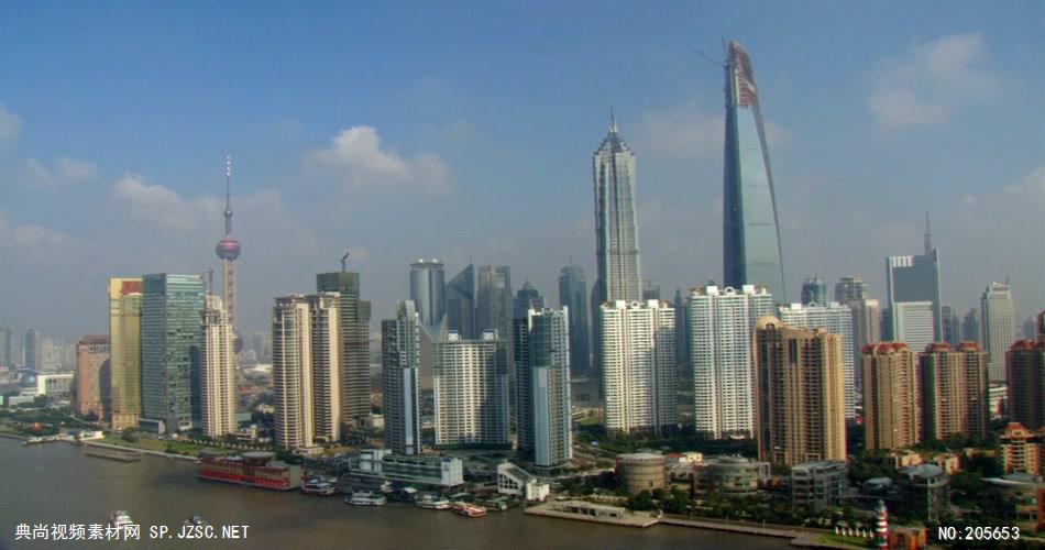 中国上海广州城市地标建筑高端办公楼夜景航拍宣传片高清视频素材现代城市15
