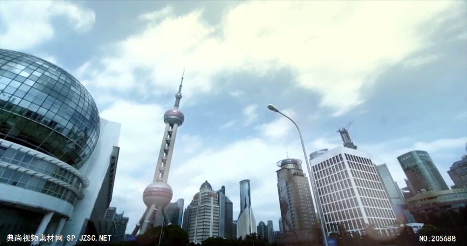 中国上海广州城市地标建筑高端办公楼夜景航拍宣传片高清视频素材城市40