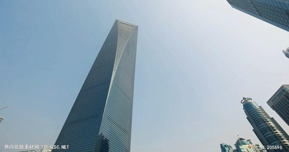 中国上海广州城市地标建筑高端办公楼夜景航拍宣传片高清视频素材城市29
