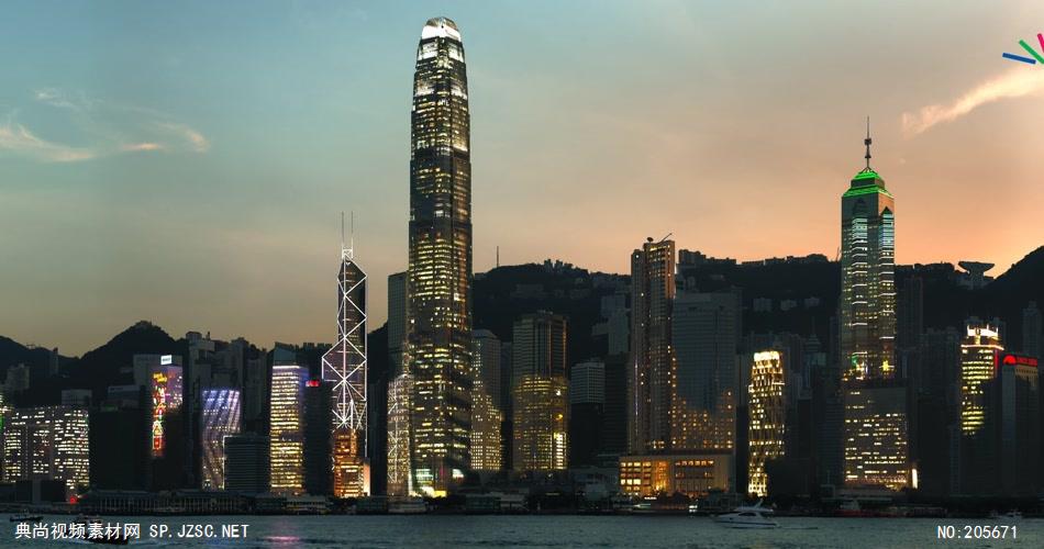 中国上海广州城市地标建筑高端办公楼夜景航拍宣传片高清视频素材城市夜景16