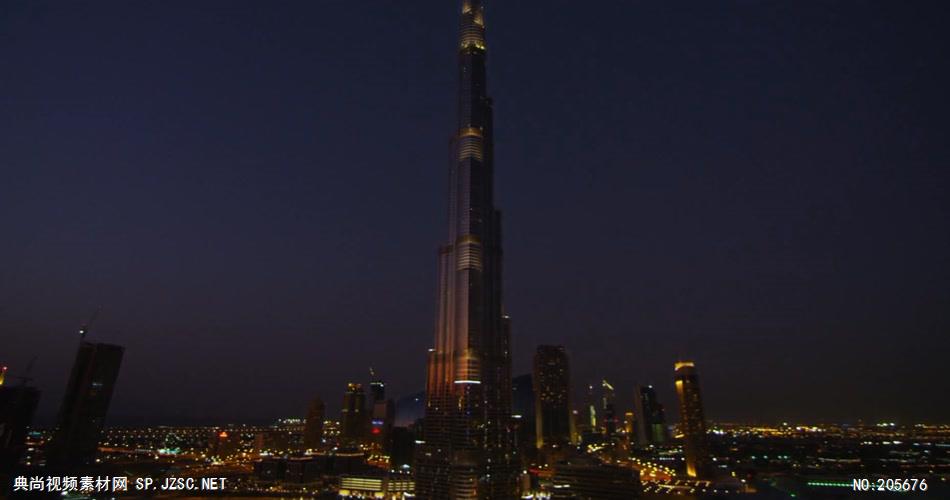 中国上海广州城市地标建筑高端办公楼夜景航拍宣传片高清视频素材城市夜景11