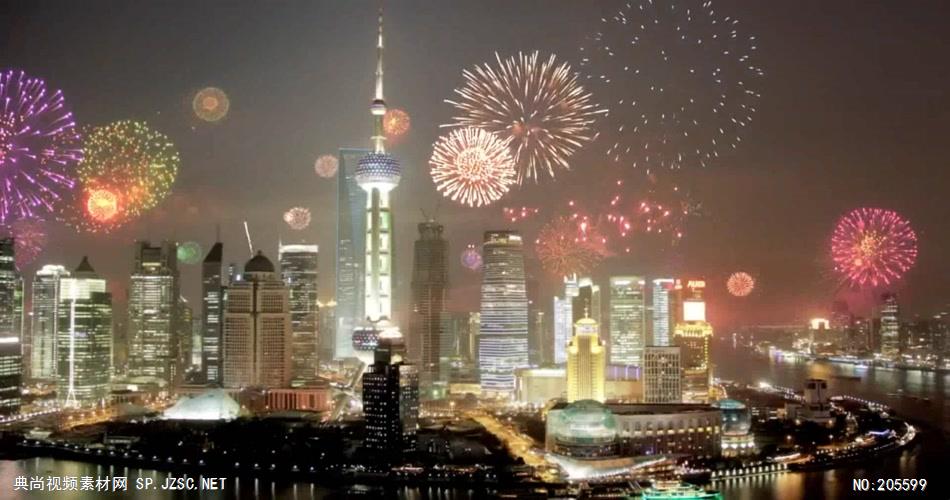 中国上海广州城市地标建筑高端办公楼夜景航拍宣传片高清视频素材城市16
