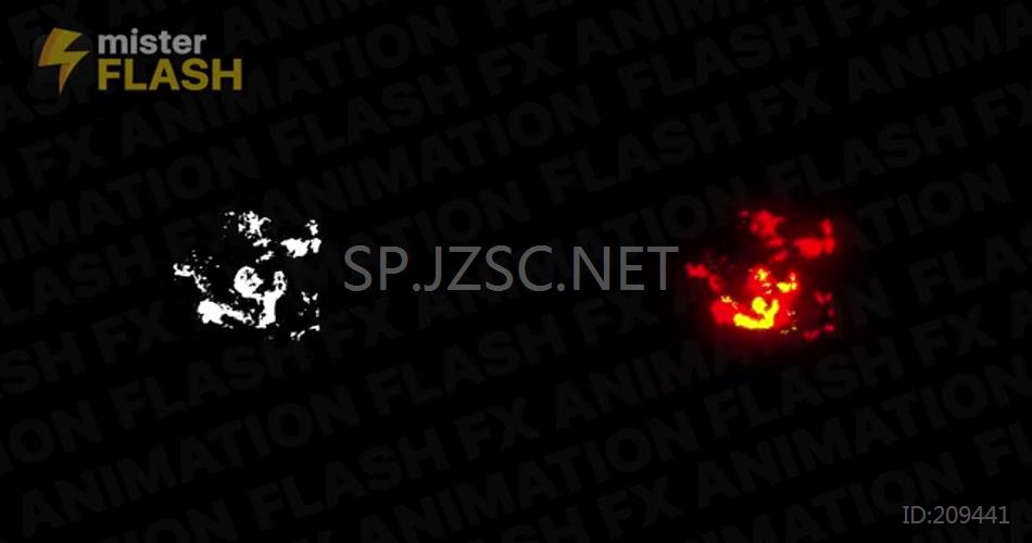 AE 15487 燃烧火焰动画元素 ae素材源文件