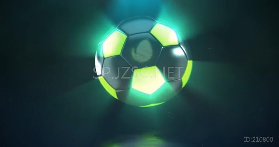 AE 15102 高科技足球标志动画 ae素材