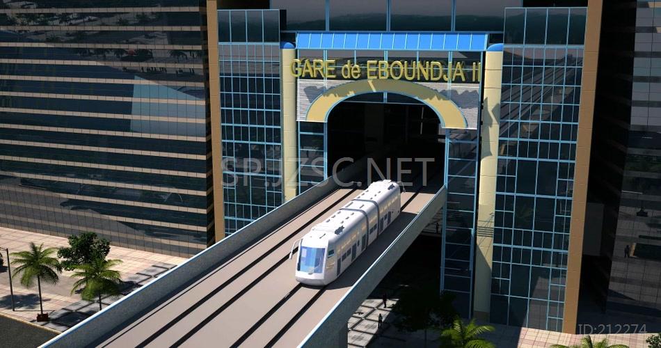高速路 高铁 公路 三维建筑漫游动画 3D动画 视频素材 地产动画