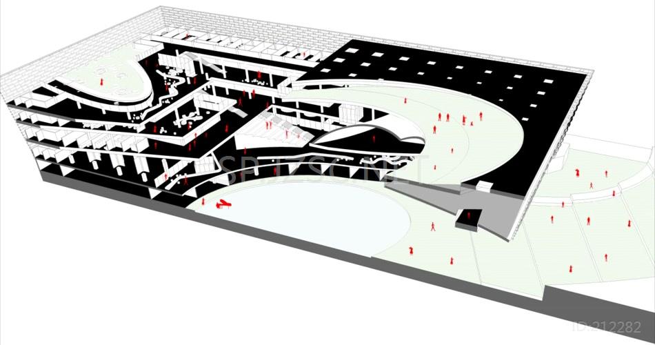 24 武汉黄陂市民中心建筑方案设计多媒体（9分钟）三建维建筑动画地产动画