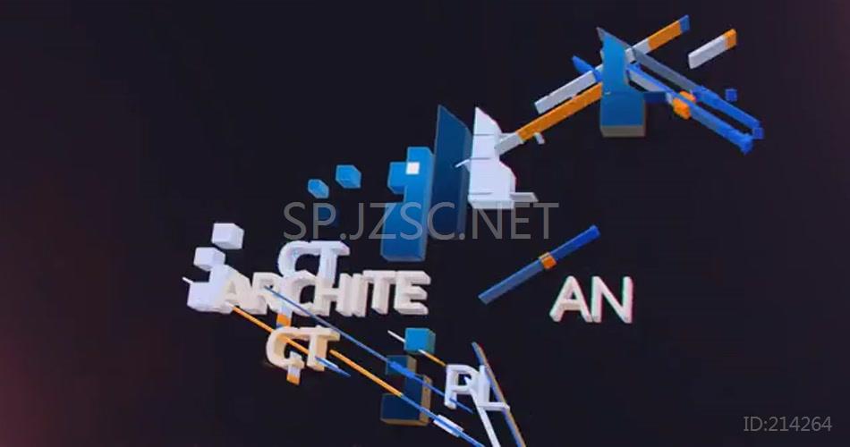 19962 抽象三维企业标志 AE模版