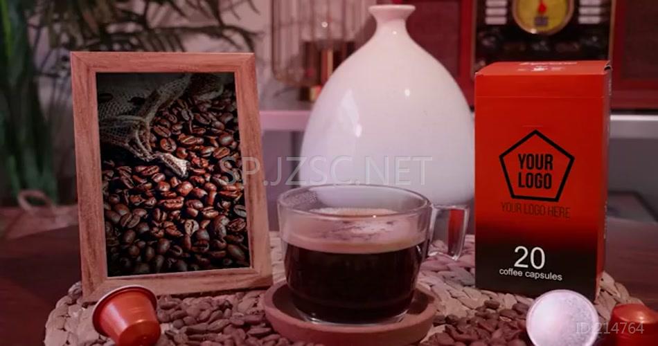 20484 咖啡产品推广和幻灯片 AE模版