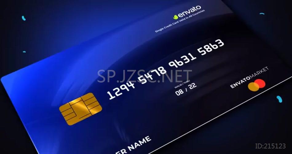 20818 信用卡推广宣传片 AE模版