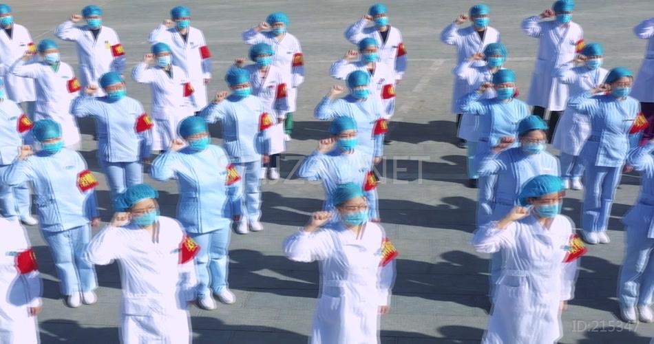 医护人员抗疫宣誓气势抗击疫情视频素材
