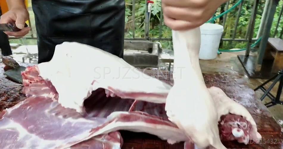 菜场羊肉分割羊肉肉制品实拍视频素材