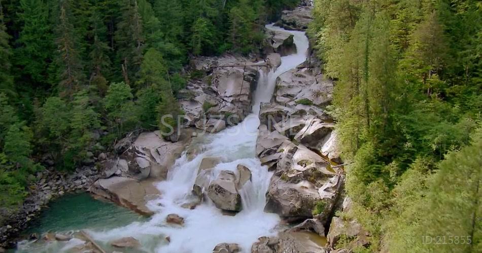 航拍山川河流森林大海